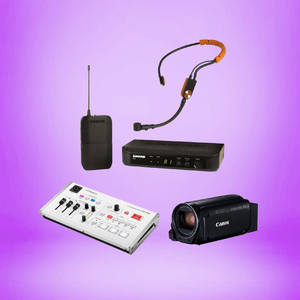 Assorted live streaming products.