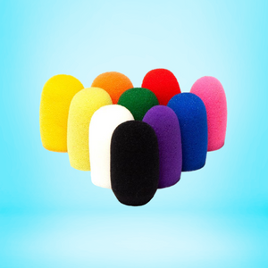 10 pack of rainbow colored assorted windscreens.