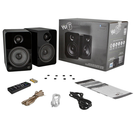 コン・ユ a letter for you CD&MONSTER SPEAKER Kanto YU6 200-Watt Bookshelf Speakers with Bluetooth – Fitness AV