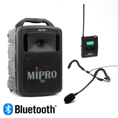 MiPro MA708 Portable Bluetooth Sound System with CD Player